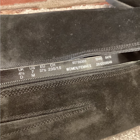 Clarks Cologne Up womens Black leather Knee high Tall Riding Boots size 7 - Picture 8 of 9